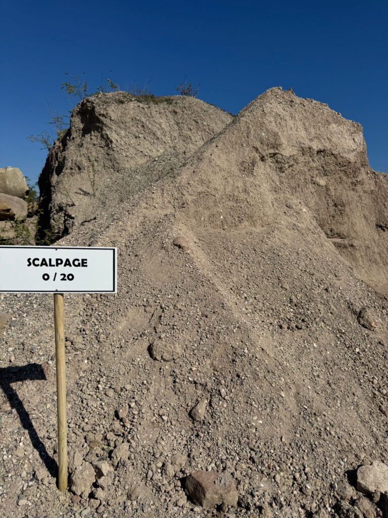 Scalpage/sable à réseaux